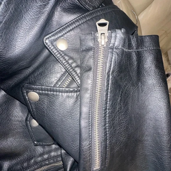 LEVI STRAUSS Black Biker Jacket - Picture 6 of 9